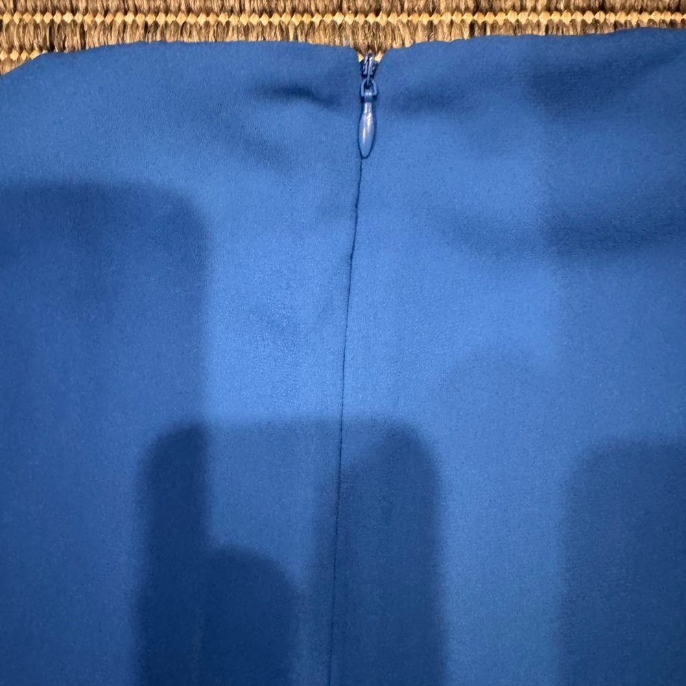 Calvin Klein Vibrant Blue Cap Sleeve Blouse - Picture 4 of 5